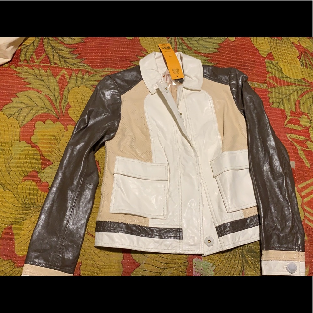 Tory Burch leather jacket NEW -Size 2